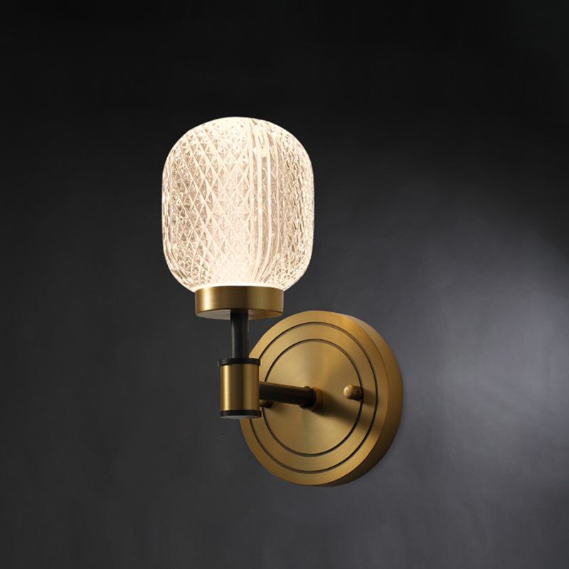 Modern Sphere Wall Mount Light Fixture 1 Light Wall Sconce for Living Room