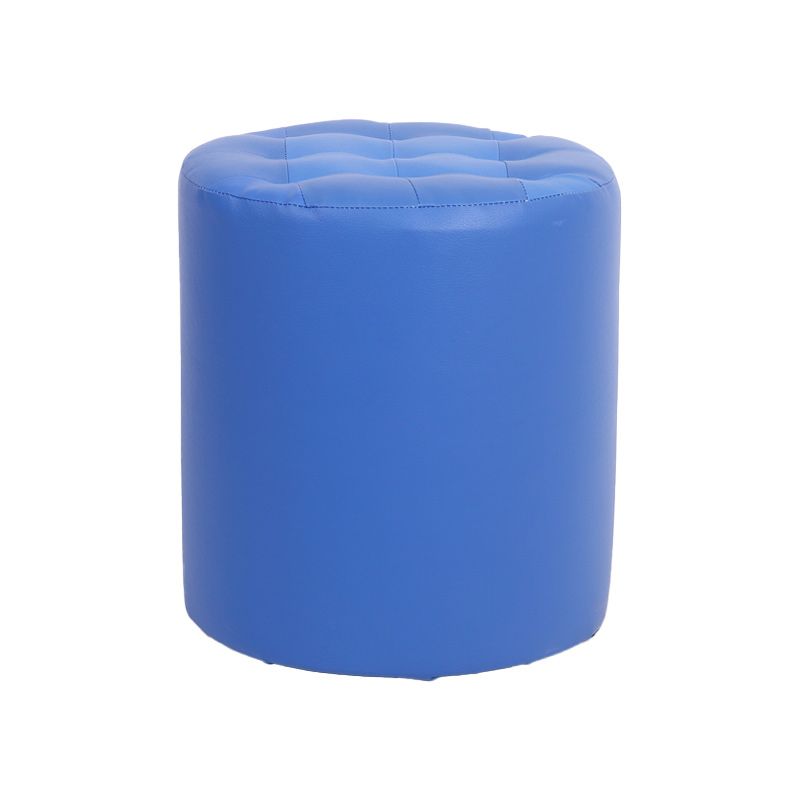 Dark Brown Modern Pouf Stain Resistant Round Pouf for Drawing Room