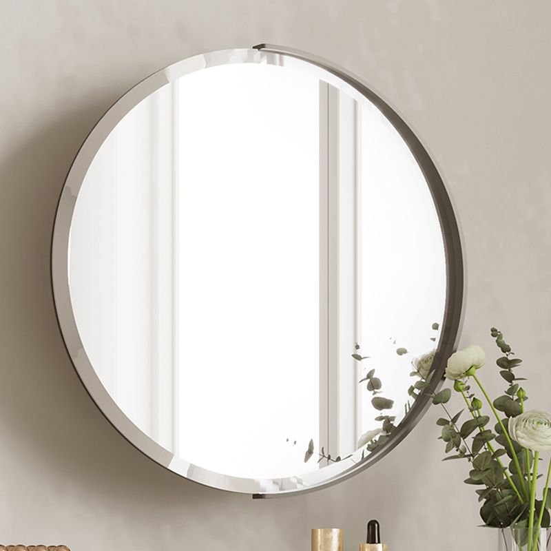 Stone Top Mirrored Make-up Vanity Metal Dressing Table Set with Stool