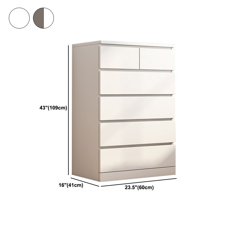 Modern Wood Accent Chest with Drawers Rectangle Chest 23.62" Long