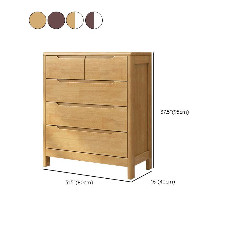 Contemporary Horizontal Double Dresser Wood Storage Dresser for Bedroom