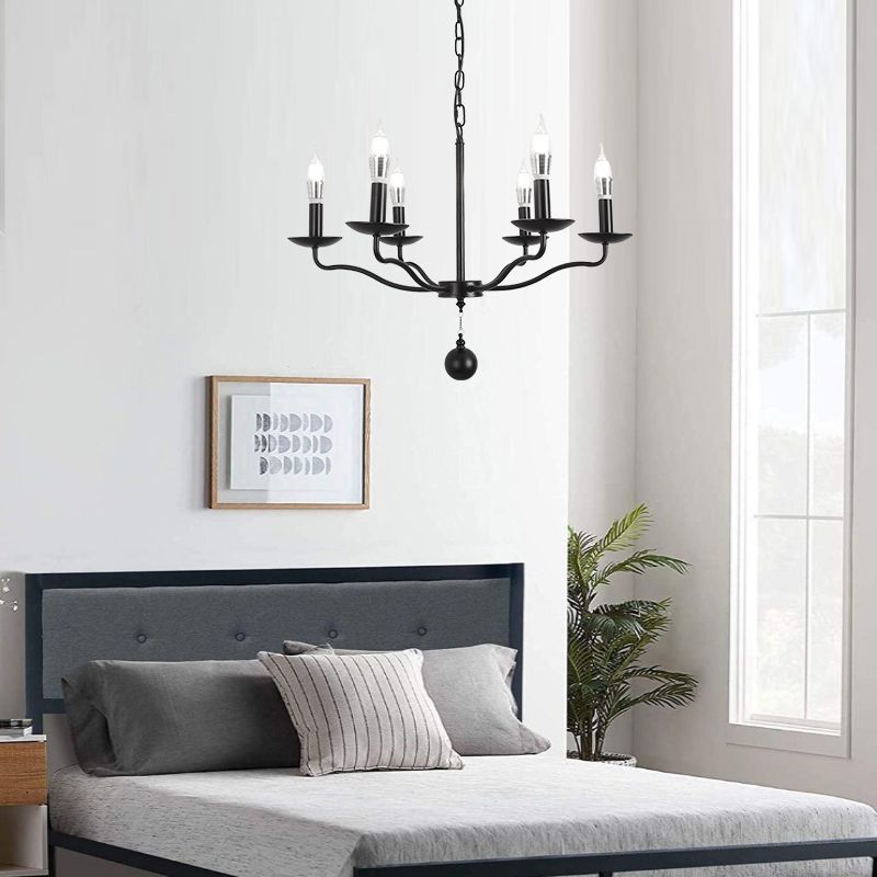 Traditional Metal Pendant Light Sputnik Cylinder Ceiling Light for Dining Room