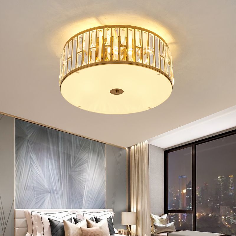 Éclairage de plafond encastré en cristal, plafonniers modernes pour salon