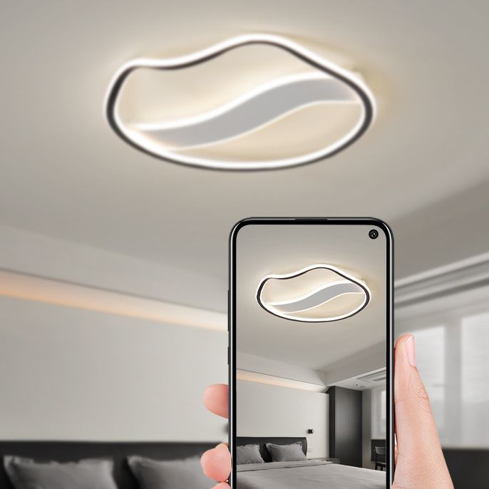 Metall Circle Ceiling Flush Mount Moderne LED Deckenleuchte für Schlafzimmer