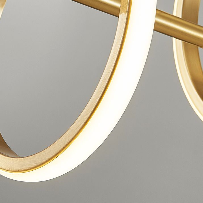 Circle Chandelier Light Fixtures Contemporary Metal Pendant Lights for Kitchen Island