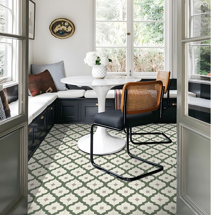 Field Tile Wallpaper Square PVC Peel and Stick Backsplash Wall Tile