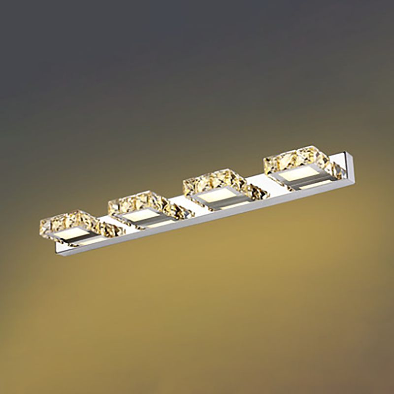 Modern Crystal Makeup Mirror Light Simple LED Mirror Lamp Fixture for Bathroom