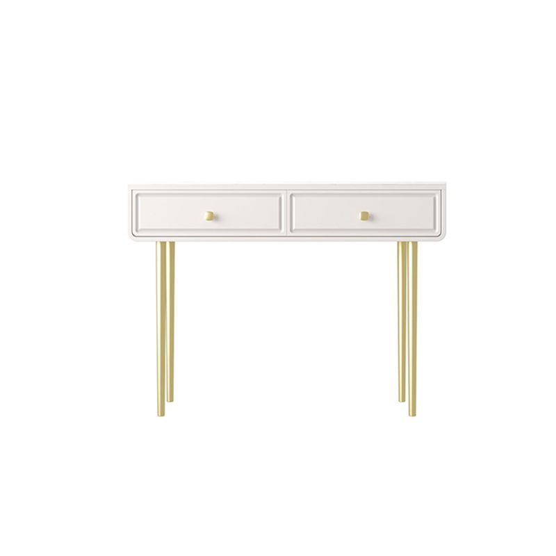 30.7" High 4 Drawers Makeup Vanity Desk Wood and Metal Vanity