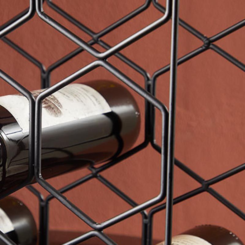 Luxury Round Wine Bottle Holder Tabletop Metal Bottle Holder