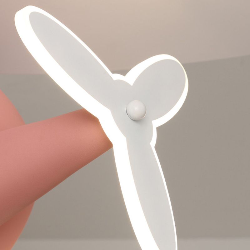Multi Light Ceiling Fan Lighting Modern Style Metal Ceiling Fan Lighting for Bedroom