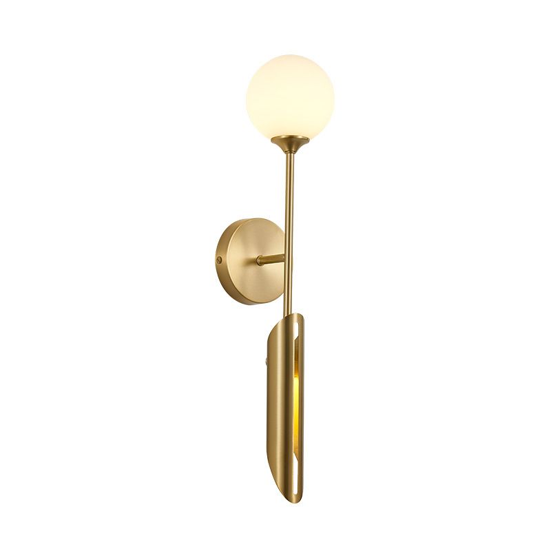 Post-Modern Wall Sconce Copper LED Sconce Lighting for Corridor