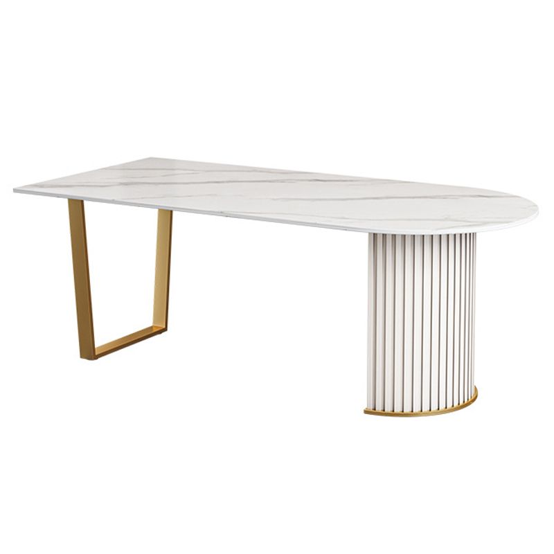 Sintered Stone Dining Table Traditional Luxury Table for Kitchen