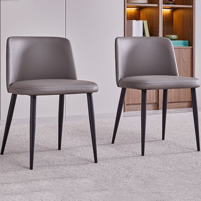 Faux Leather Kitchen Dining Chairs Contemporary Upholstered Dining Chairs