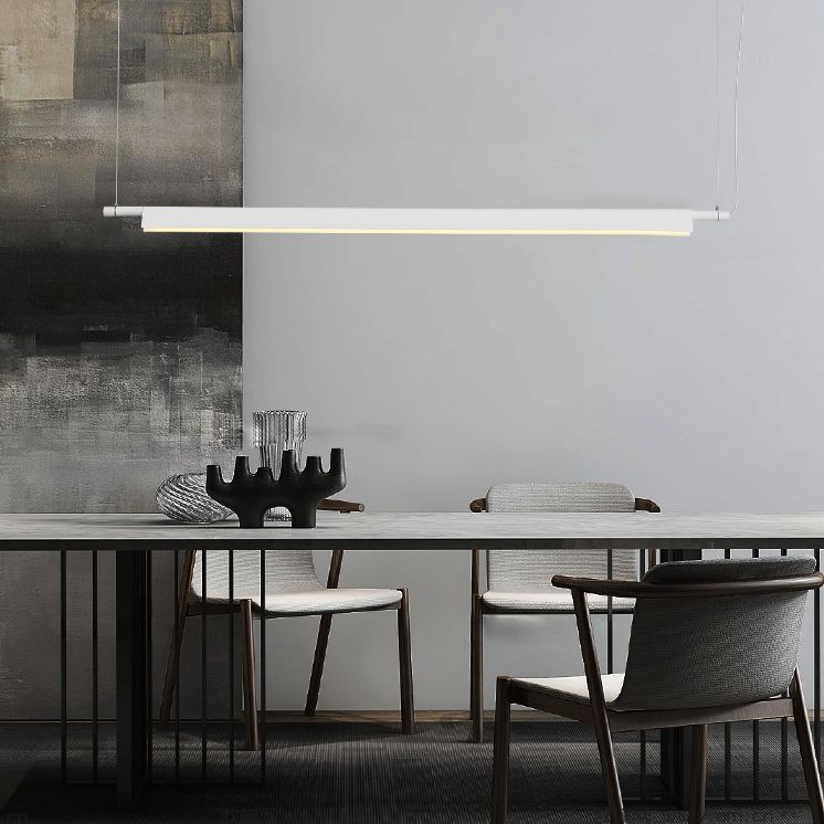 Illuminazione a sospensione lineare luci isola sospesa il lampadario moderno a pendente moderno