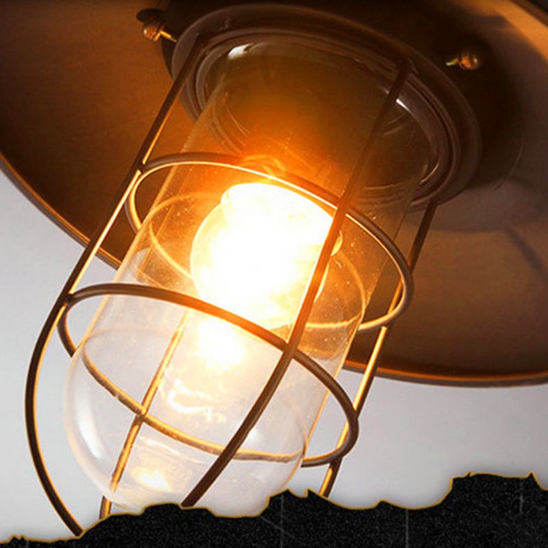 Industrial Style Iron Vanity Light Cone Shape Vanity Lamp in Black