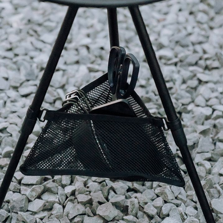 14" Wide Industrial Patio Table Round Aluminum Foldable Side Table