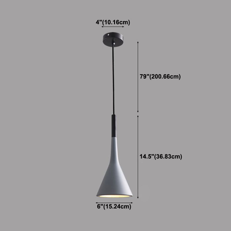 1 Lichthängeleuchte moderne Anhängerlampe mit Eisenschatten für Wohnzimmer