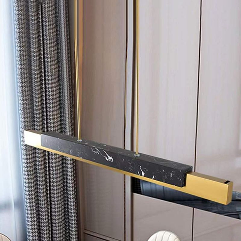 Estilo contemporáneo colgante colgante lineal mármol 1- liviano liviano