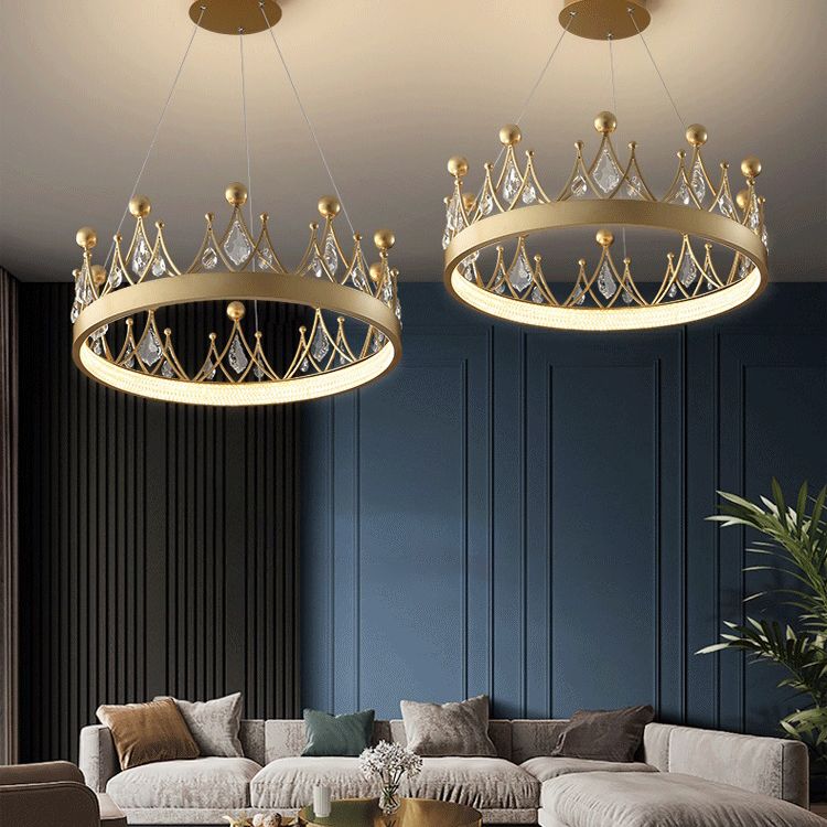 Lampadino a forma di corona a forma di corona oro lampada a led a LED a LED per camera da letto