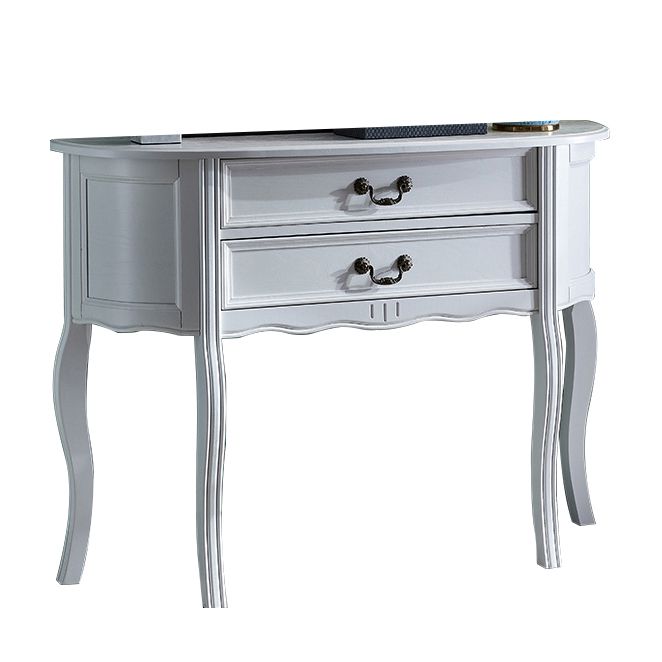 14"W Mid-Century Modern Console Table Half Moon Console Sofa Table