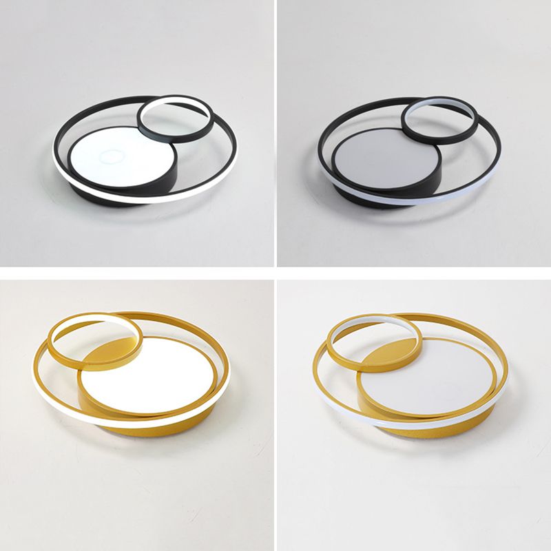 Metaal 3 ringen inbouwarmatuur moderne stijl 3 koppen led-inbouwlamp