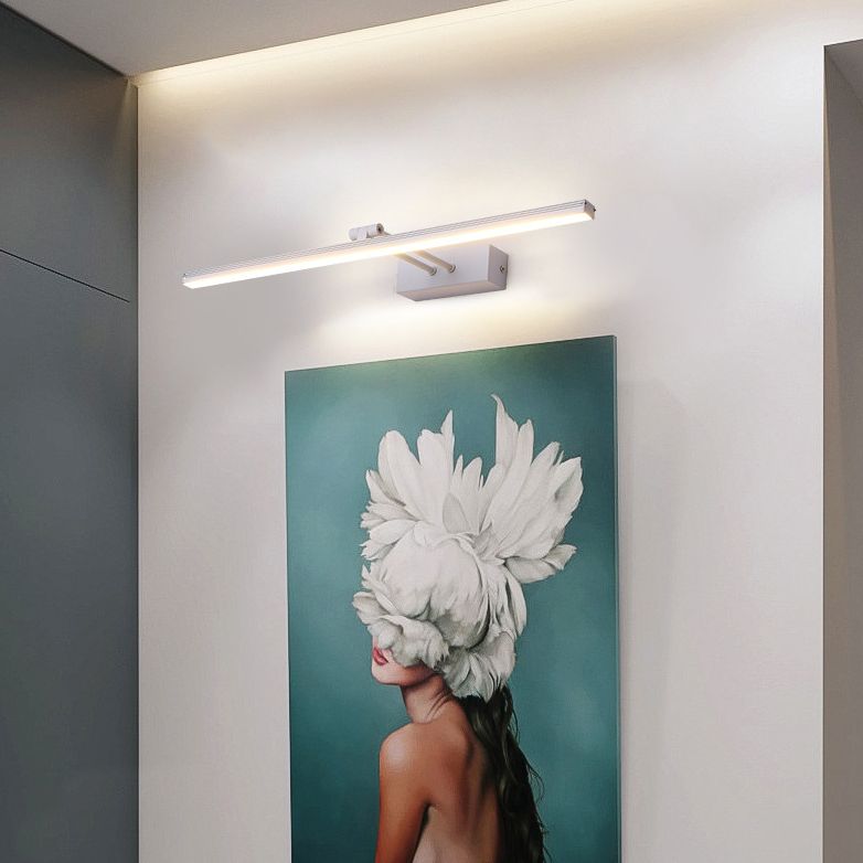 Linear Vanity Light Modern Minimalist Style Metal Single Vanity Light