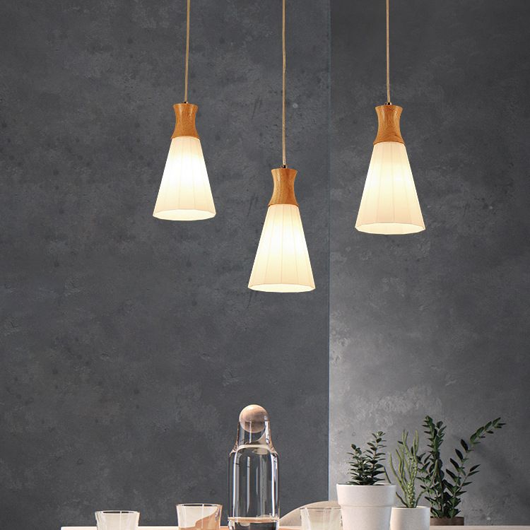 Geometrischer Farbton mehrlächer moderne einfache Glasstil-Deckenleuchten in Braun