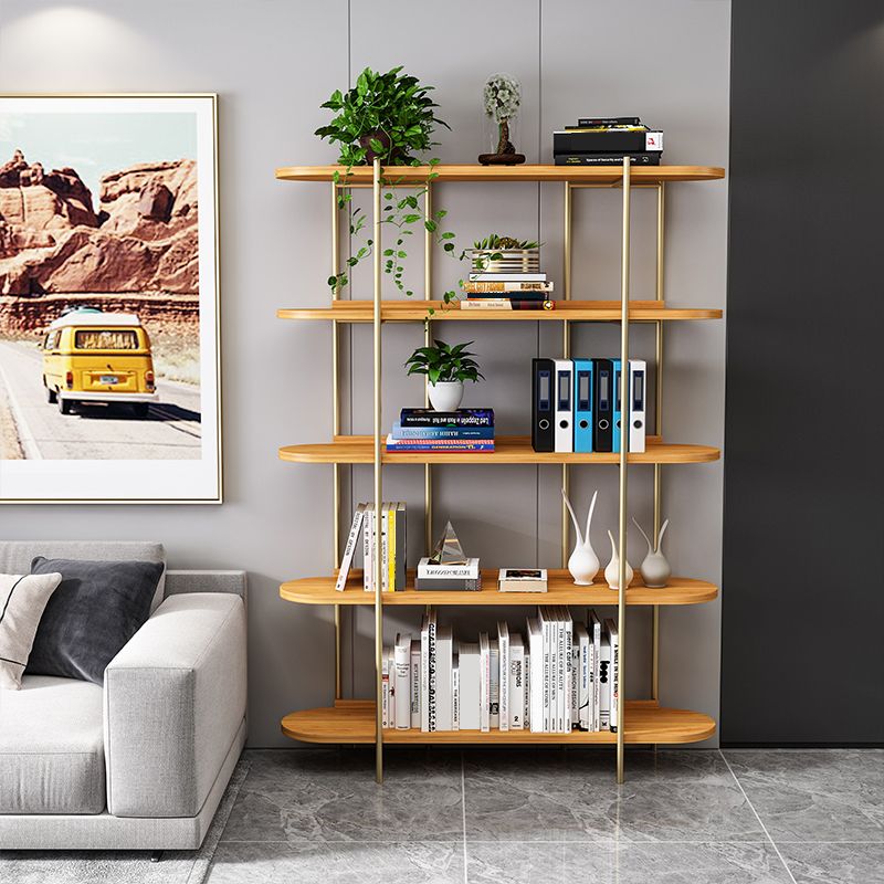 Etagere Bookcase Scandinavian Open Back Bookshelf with Shelves