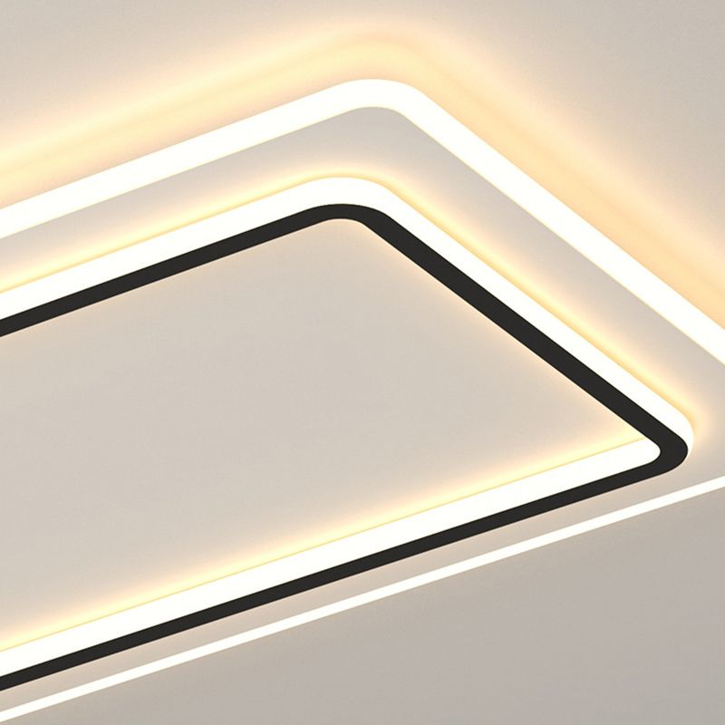 Modern Style Geometrical Flush Ceiling Lights 1-Light Acrylic Flush Mount Led Fixture