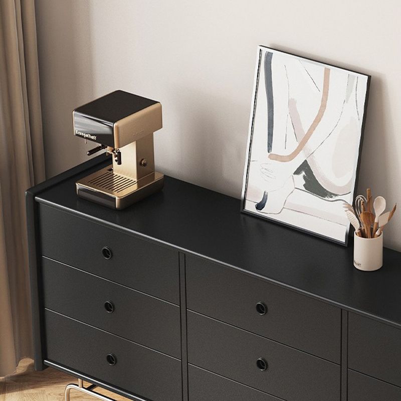 Ultra-Modern Double Dresser Solid Pine Storage Chest Dresser for Bedroom