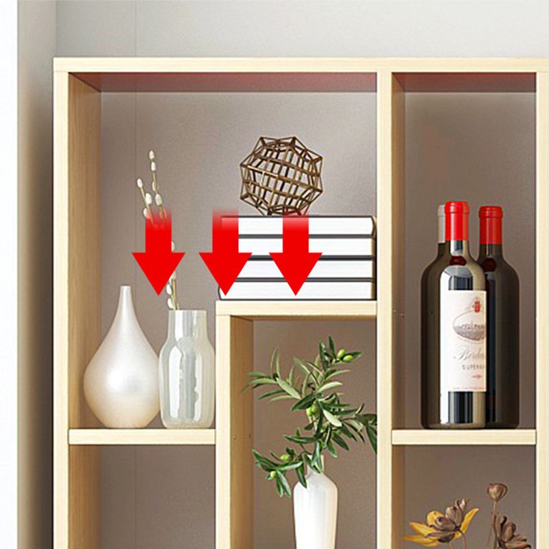 Modern Standard Shelf 11.81-inch Wide Floor Open Bookcase for Living Room