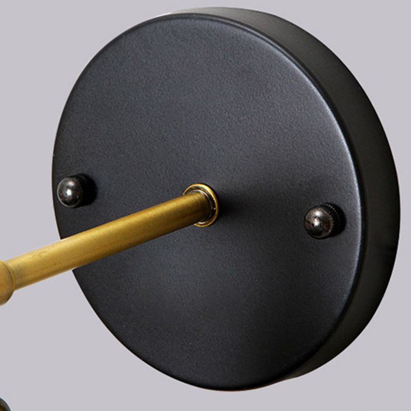 1-leichte Scheunenleuchte Leuchte Industrielle Schwarze Metall-Wandleuchten