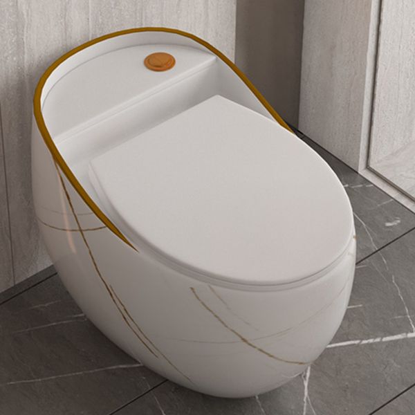 Siphon Jet Porcelain Toilet One Piece Toilet Floor Mounted Toilet Bowl