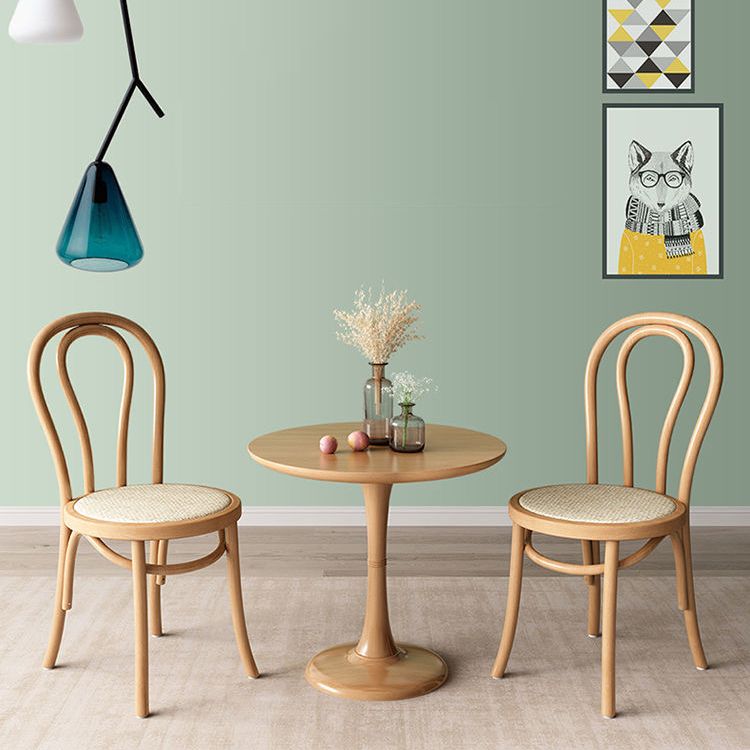 Contemporary Style Beech Wood Chairs Windsor Back Side Kitchen Dining Chair