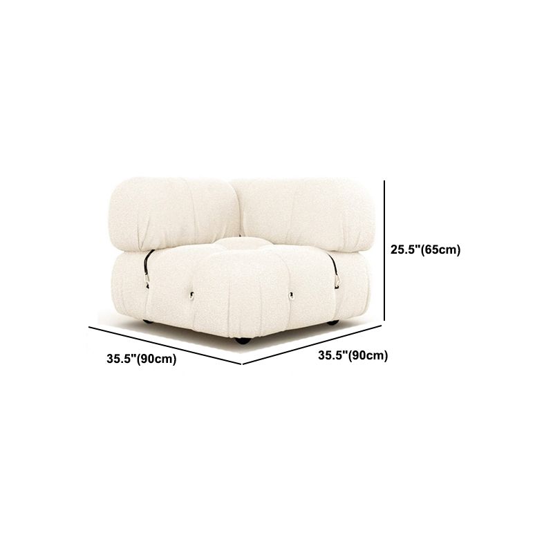 Modern Style Sofa Low Back Padded with Sponge Cushions Sofa Bed