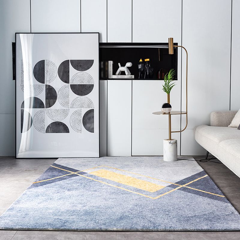 Reddish Brown Graphic Carpet Blending Modern Carpet Washable Carpet for Home Decor