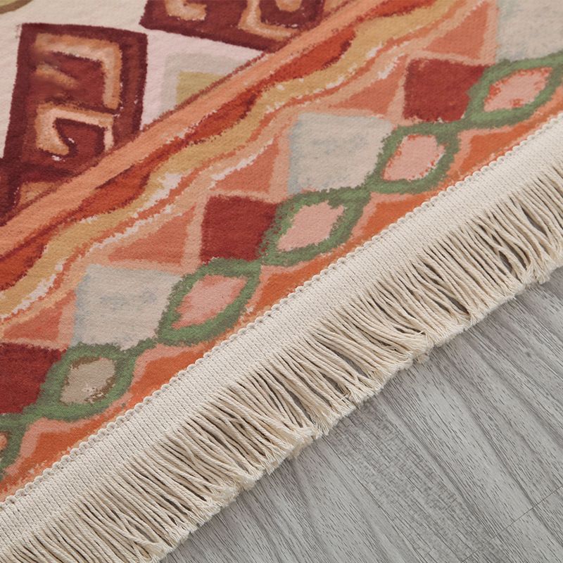 Boheems gebied tapijt polyester medaillon print binnen tapijt vlek resistent tapijt voor woonkamer