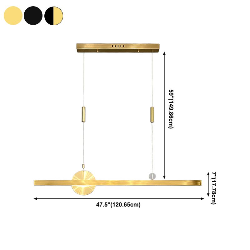 1 luminaire de l'île géométrique légère