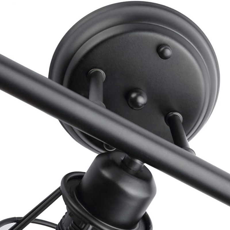 3 Lichter Badezimmer Eitelkeit hellem schwarzem Ende Wandmontierter Spiegel vorne vorne