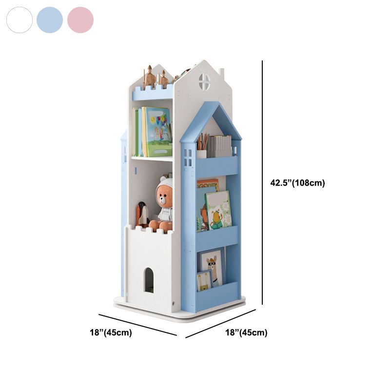 4 Shelves Bookcase 16.1" Wide Shelf Bookcase Engineered Wood