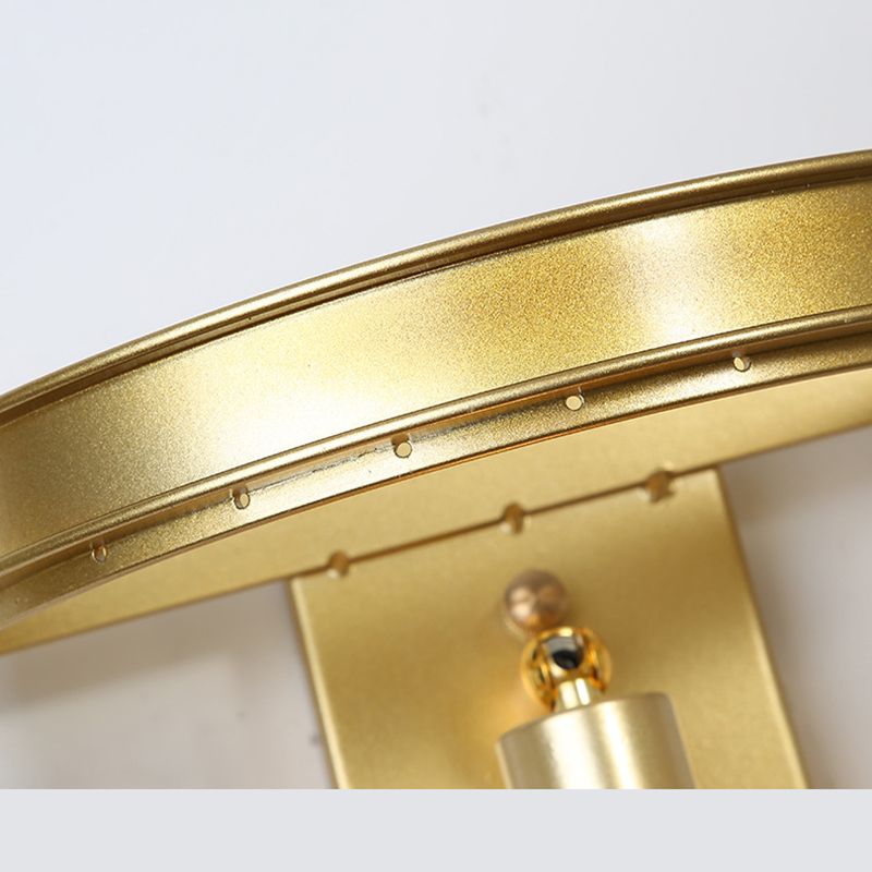 Diseño en capas Clear Crystal Wall Spl Modernism Style Lámpara de pared de acabado dorado para sala de estar