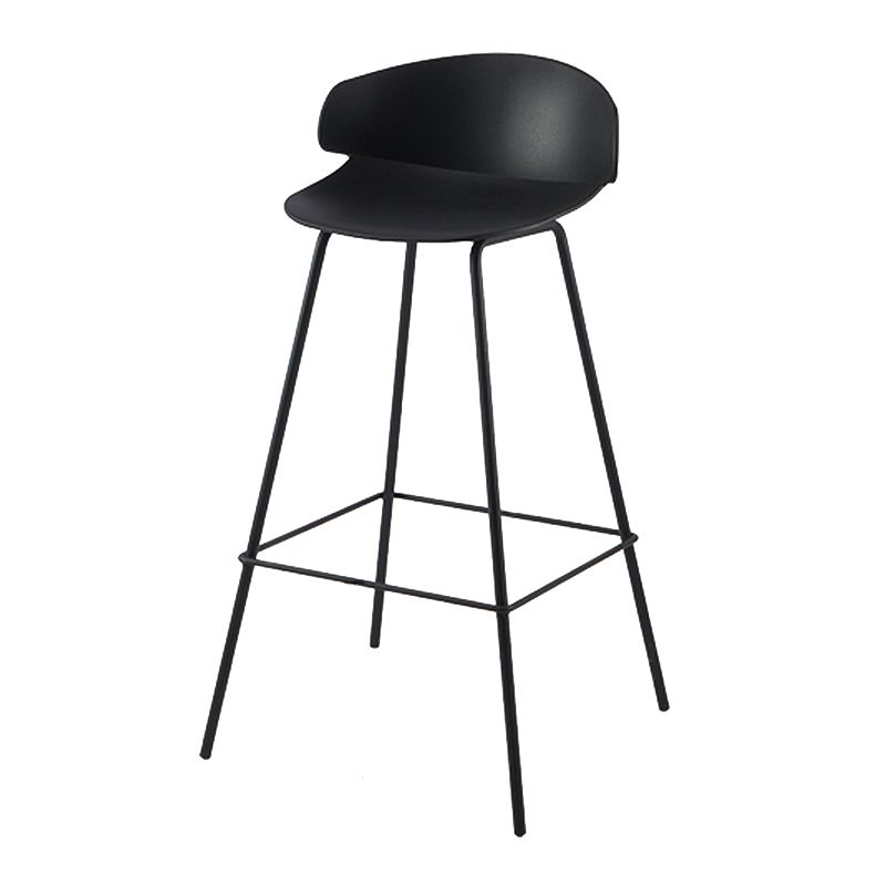 Contemporary Design Plastic Counter Barstools Low Back Stools for Home
