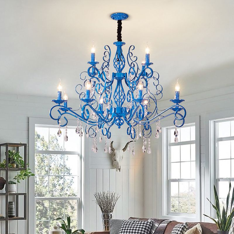 Traditional Unique Chandelier Lights Crystal Pendant Light Fixtures