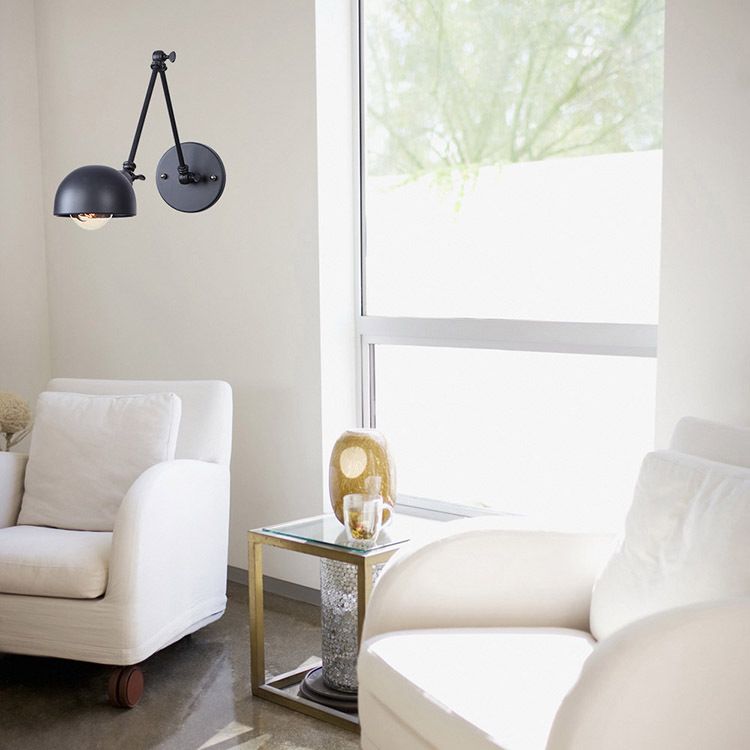 Schwung Armlampe Wandleuchten Beleuchtung Industriestil Metall 1 Kopfwand montiertes Leuchten