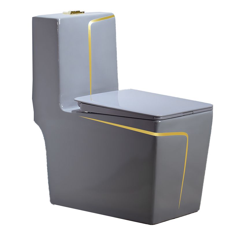 Traditional Floor Mount Toilet Seat Included Toilet Bowl for Bathroom