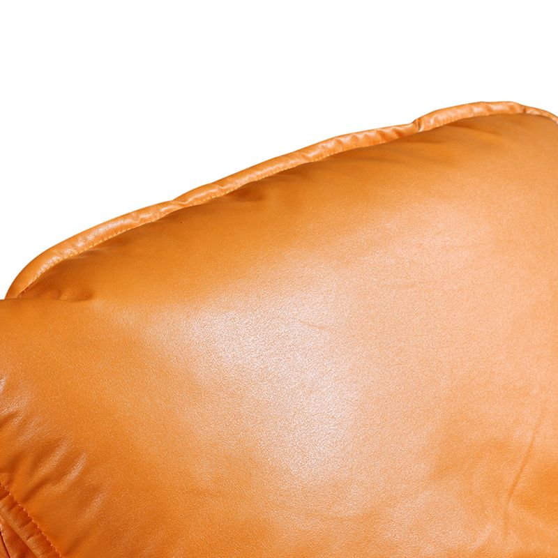 26.77" L x 37.40" W x 32.28" H Armless Lounge Chair Upholstered Accent Chair with Ottoman