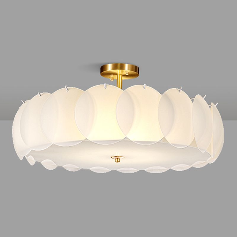 Modern Ceiling Light Creative Flush Mount Ceiling Light Fixture with Glass Shade