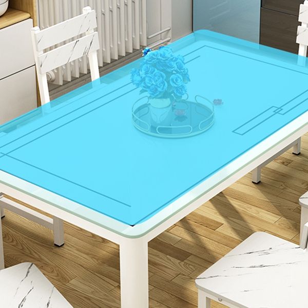 Modern Glass Dinning Table Rectangle Dining Table for Kitchen