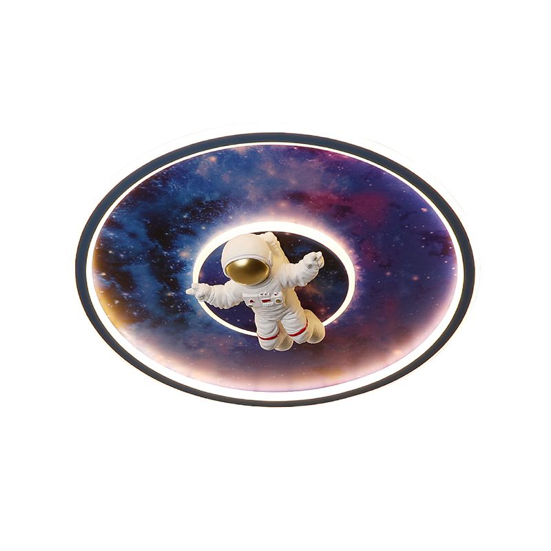 Cartoon Style Ceiling Light Circle Shape Ceiling Lamp for Children's Room