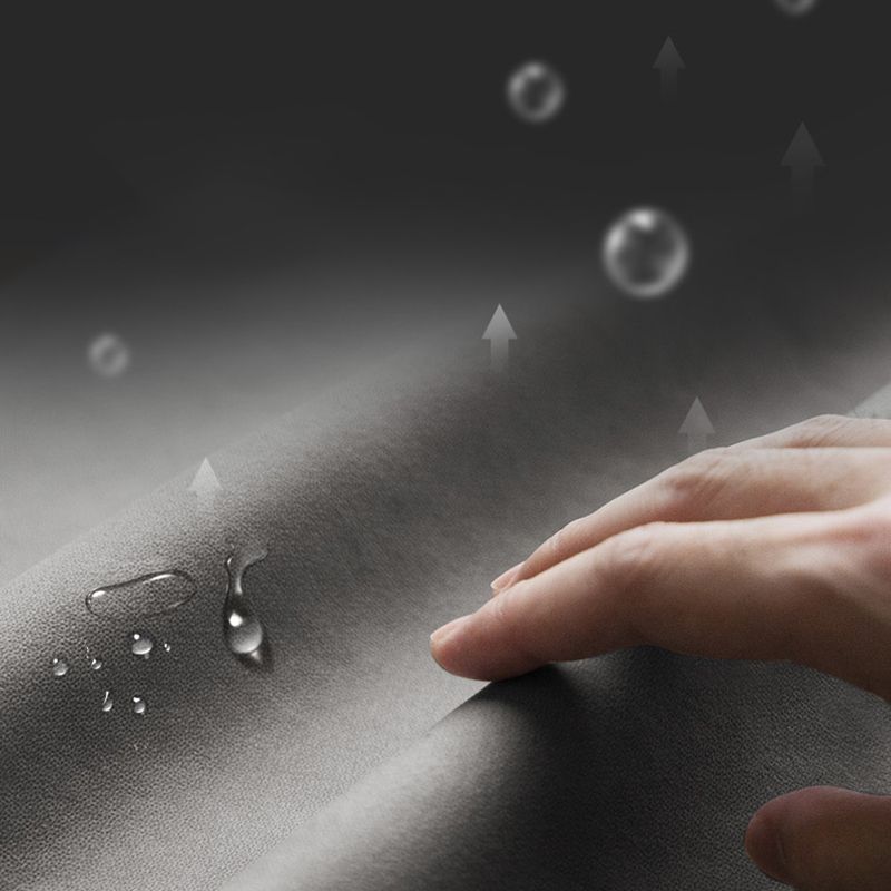 Contemporary Faux Leather and Linen Furniture Sectionals in Grey